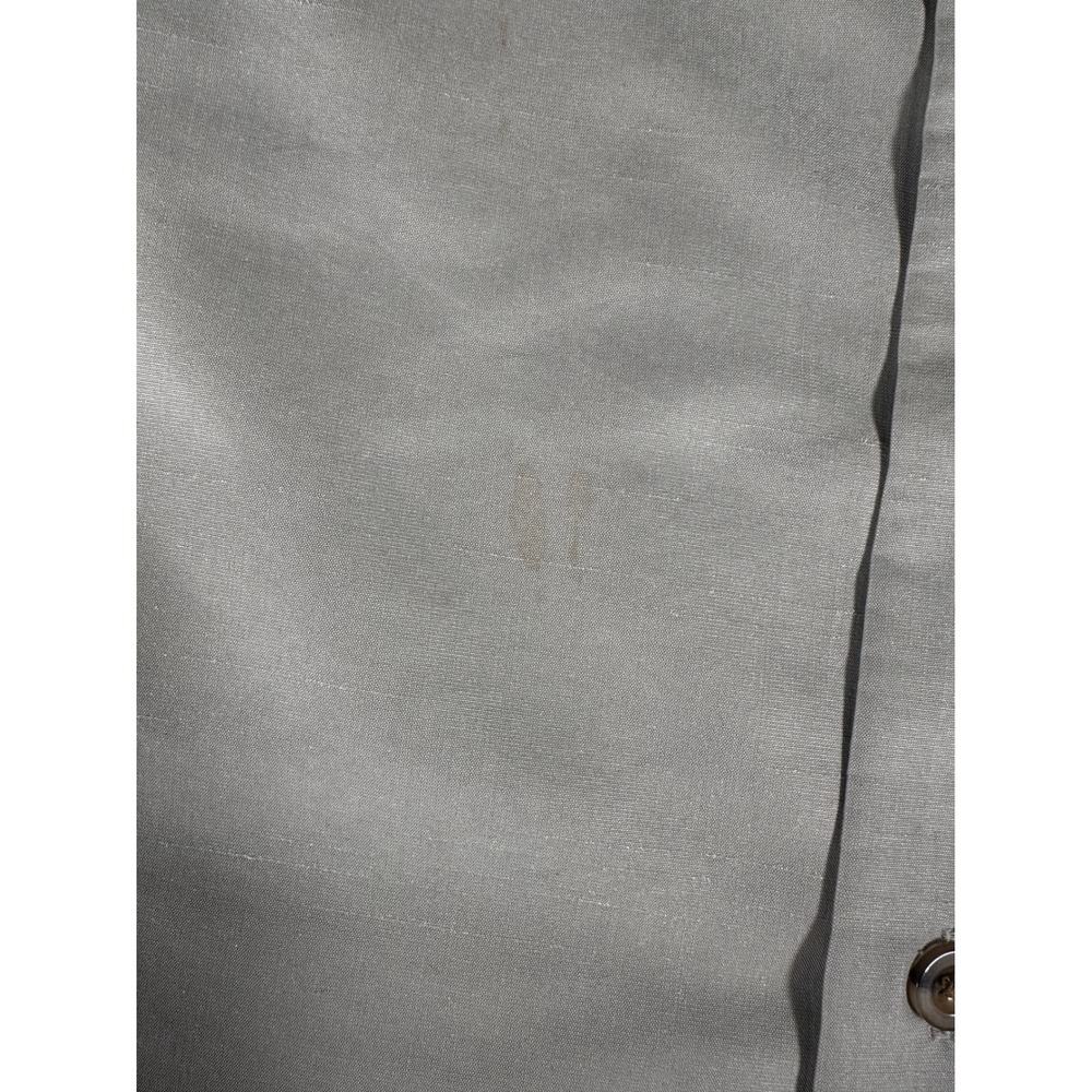 Bamboo Cay Button Down Shirt Mens L Sage Good Embroidered Tropical Pineapples - Picture 4 of 6